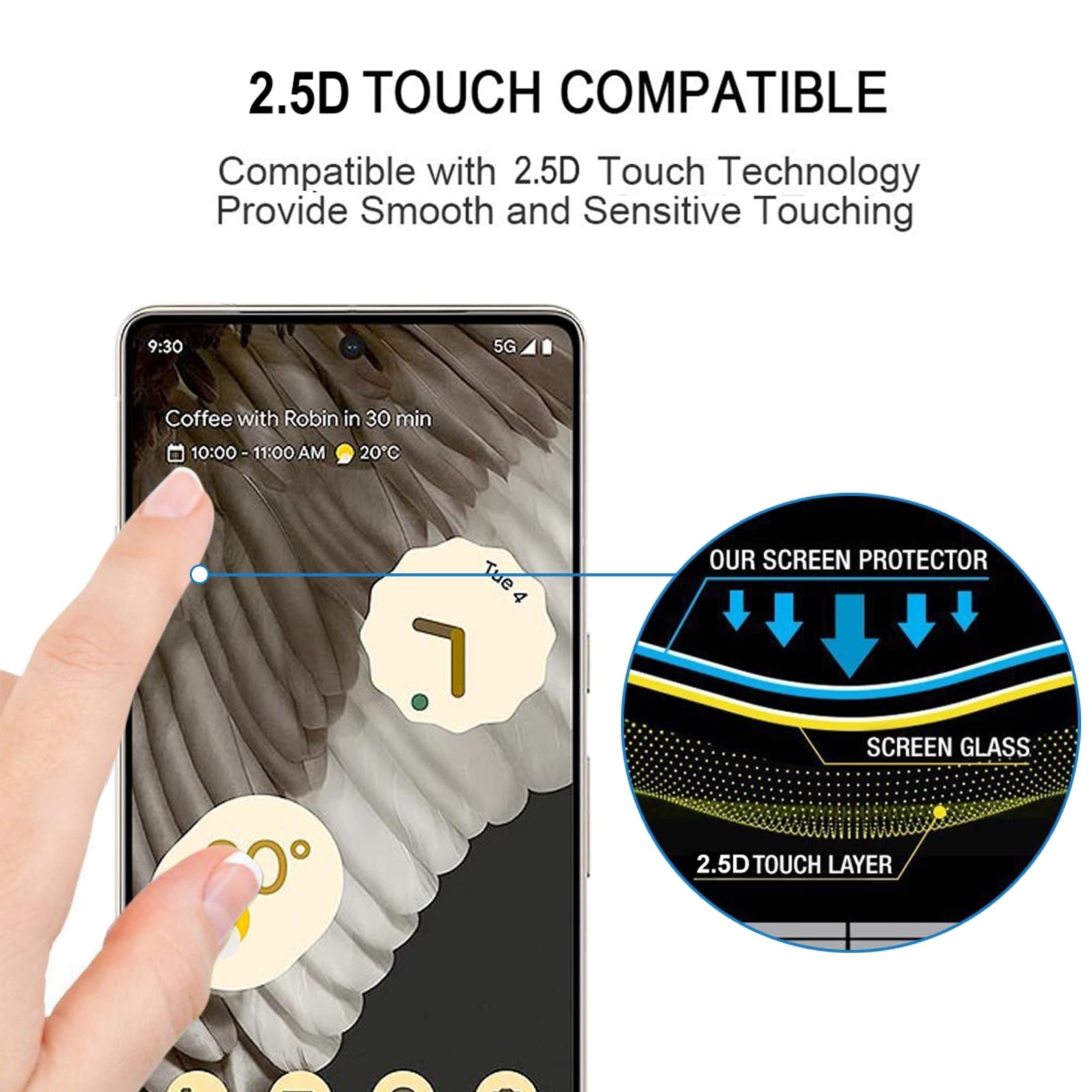 Vetro Temperato Per Telefono Google Pixel 7 Pro - Foto 7