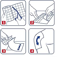 Vista 5 de Leukotape P Sports Tape Tan 1 1/2" x 15 Yds & Cover-Roll Adhesivo Adhesivo Fijación Apósitos 2" x 10 yardas. Paquete combinado