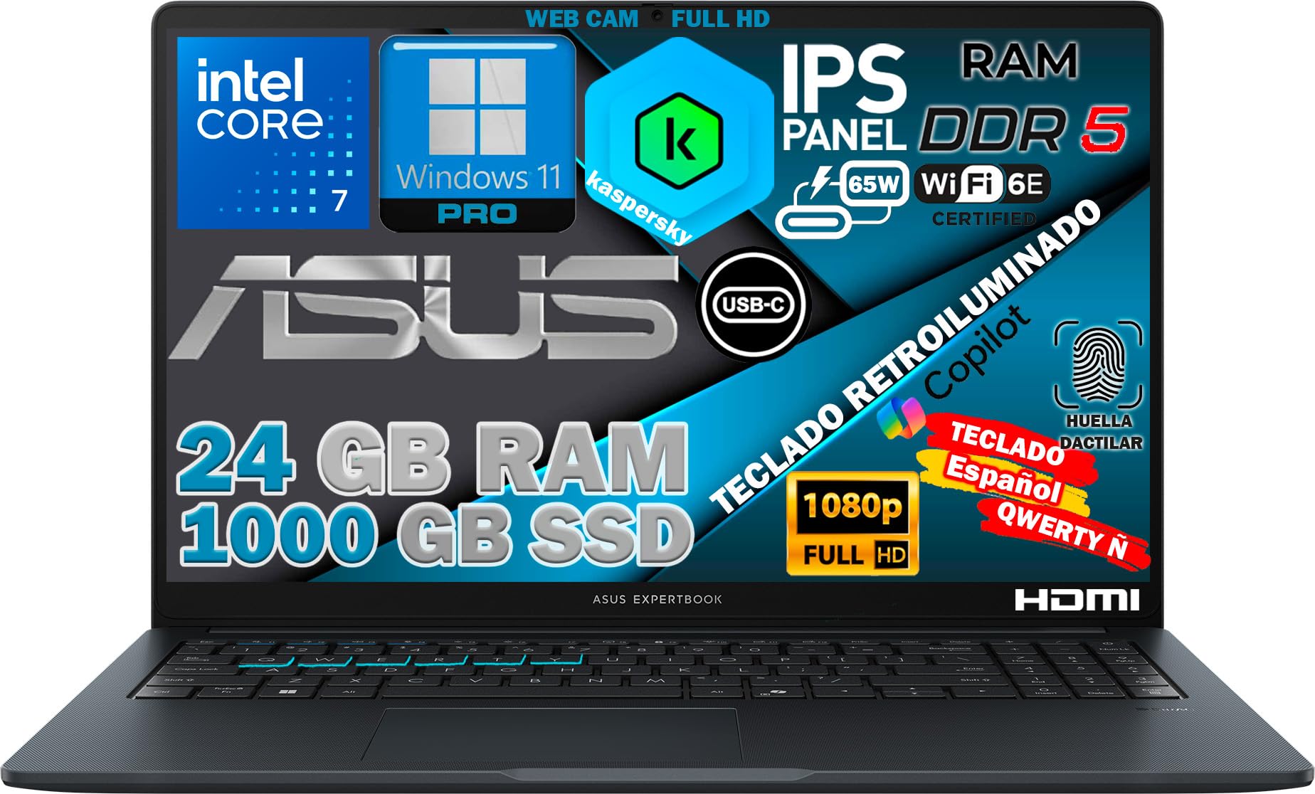 ASUS VivoBook 15 X515JA 15.6 Inch Full HD Laptop (Intel i7-1065G7 