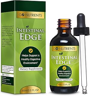 Go Nutrients Intestinal Edge - Digestive Supplement with Black Walnut Hull, Orange Peel, Lavender Flower, Gentian Root, Clove Bud, Wormwood Leaf/Stem, Non-GMO, Soy-Free - 60mL (2 oz.)