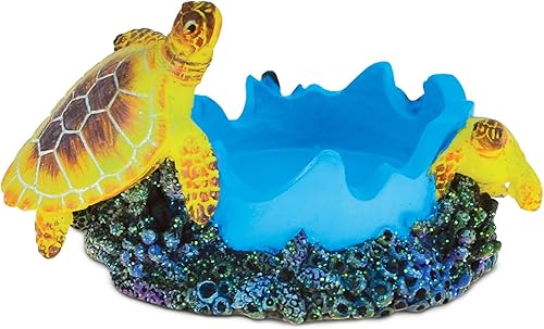 Miniatura 3 de COTA Global - Portavelas de tortugas marinas náuticas, escultura, arte intrincado, figura de resina, decoración temática de océano y vida marina,