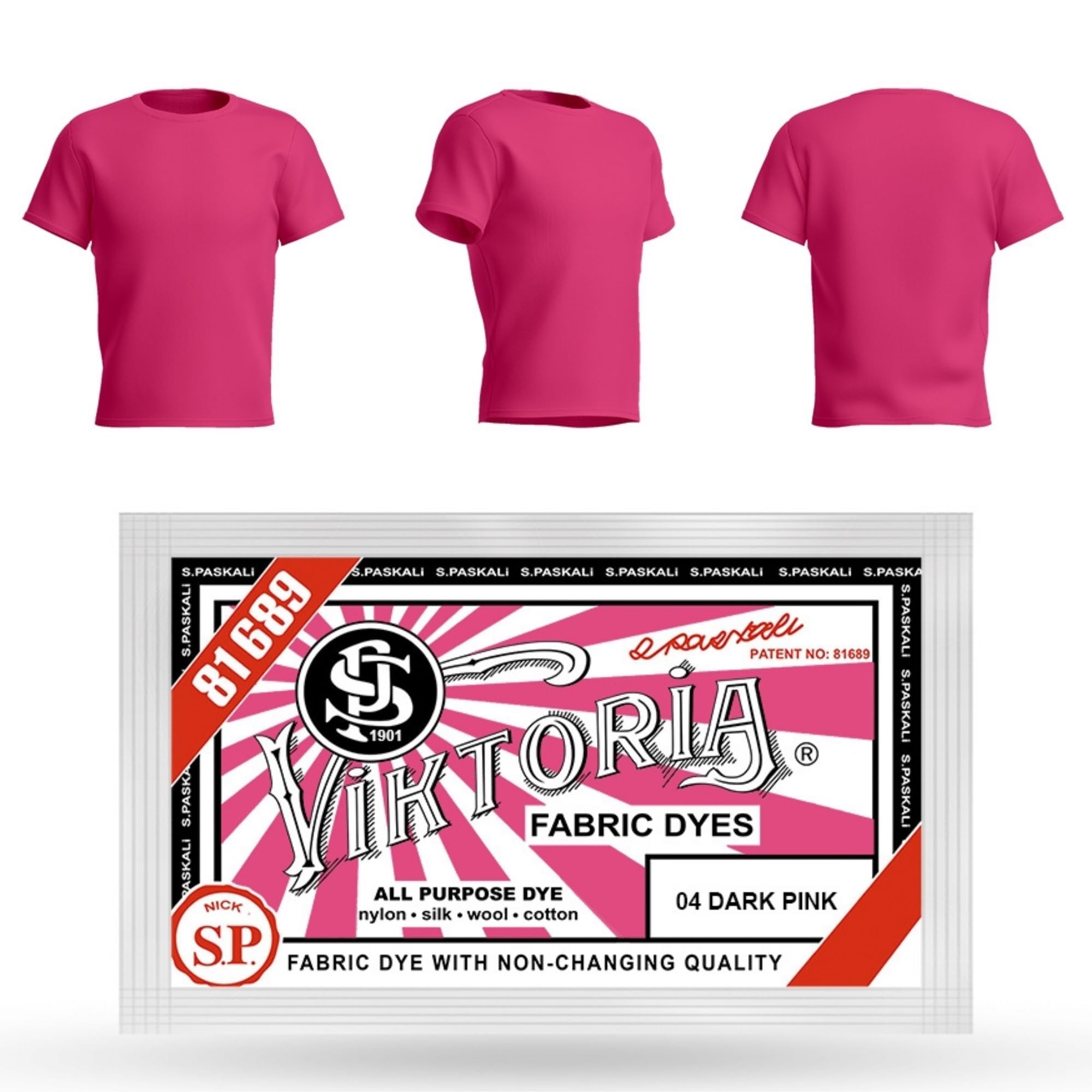 VIKTORIA Textilfarbe waschmaschinenfest (59 FARBEN) - stofffarbe, färbemittel textilien, stofffarben waschfest, textil farbe, kleidung färben