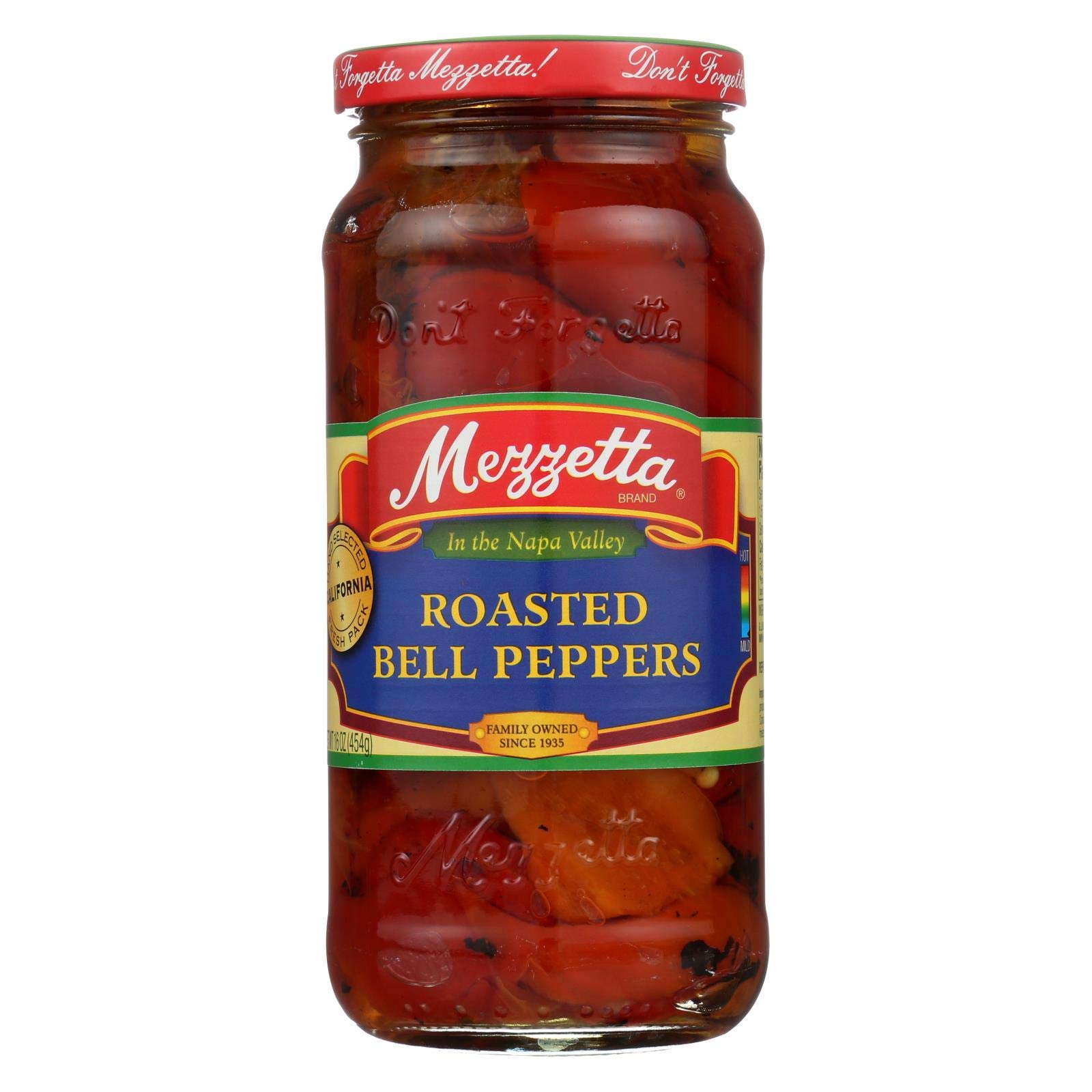 Mezzetta Roasted Red Bell Peppers, 15-Ounce Jars (Pack of 6)