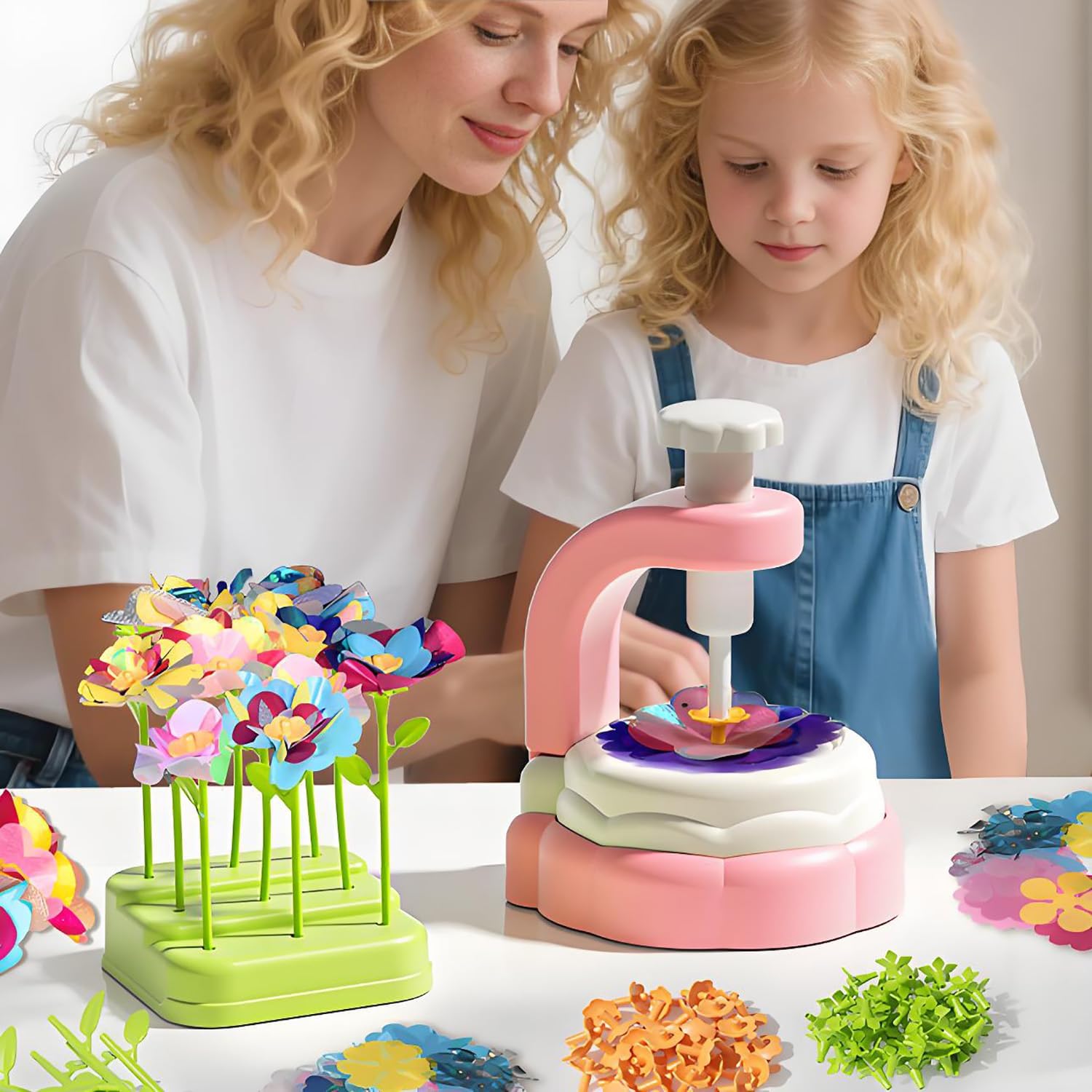 Toys for 4 5 6 7 8 12 Year Old Girl Christmas Birthday Gift Ideas, DIY Flower Bouquet Arts and Crafts Supplies Kit for Kids Learning Activities Ages 4-8-12, Summer Toys Set Toddler - Image 5