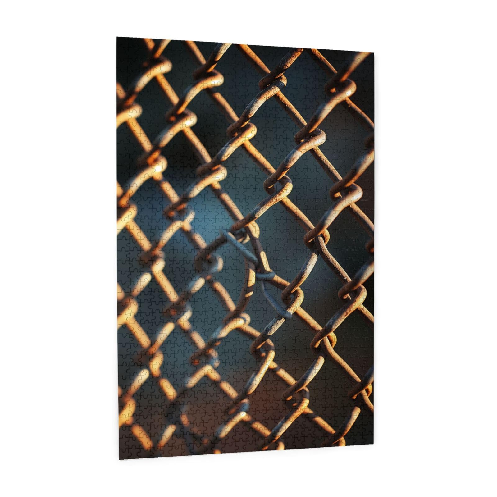 Amazon.com: 1000 Piece Jigsaw Puzzle - Chain Link Fence Picture Puzzles for  Adults Challenging Puzzle Personalized Wooden Puzzle Photo Puzzle Gifts  29.5