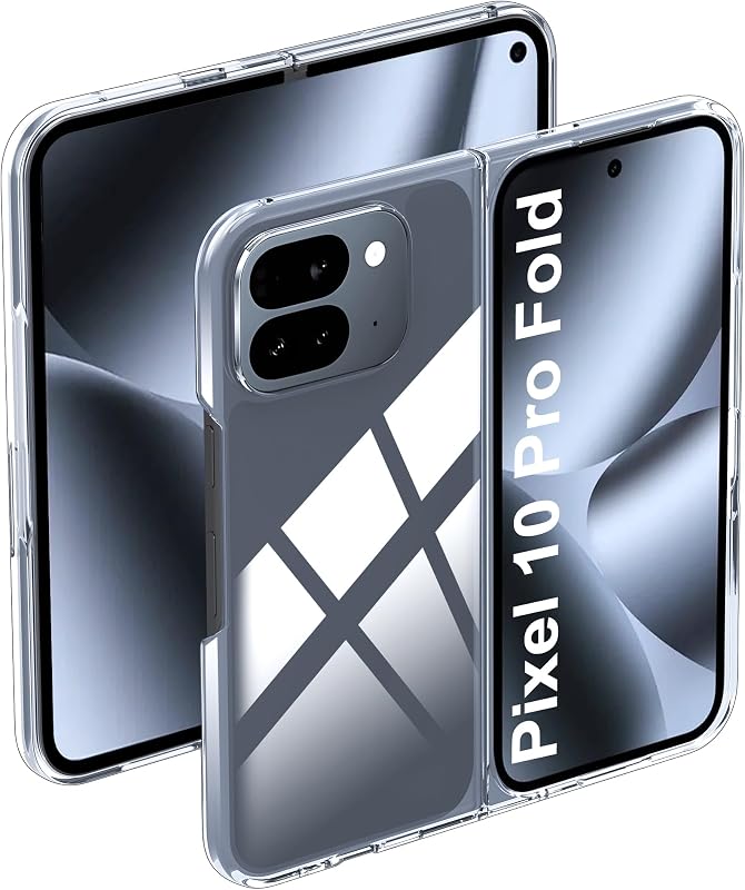 for Google Pixel 10 Pro Fold Case,high qualit,PC Material,Scratch Resistant,FlexibleFull Protection,Anti-Skid Transparent