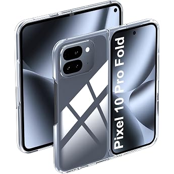 Fitudoos Case for Google Pixel 10 Pro Fold Transparent PC Back Case Anti-Scratch Anti-Fingerprint Anti-Oil Protective Case - Transparent