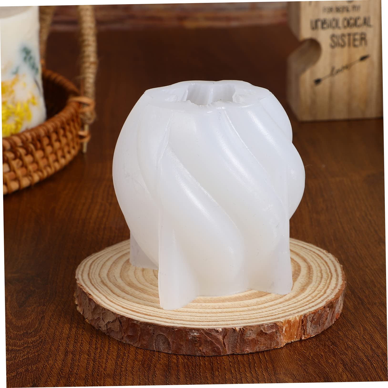 4piezas Moldes De Silicona Para Velas Molde De Olas Para Bricolaje y Jabón Fácil De Desmoldar Duradero y Reutilizable