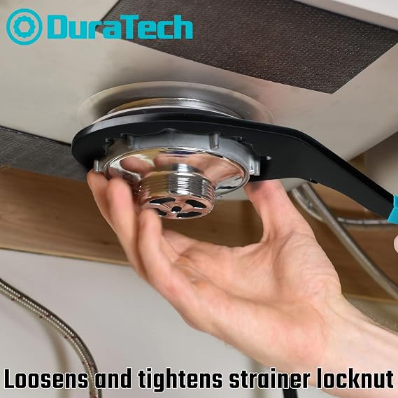 DURATECH Sink Drain Wrench, Universal Sink Wrench | Loosen and tighten strainer locknut