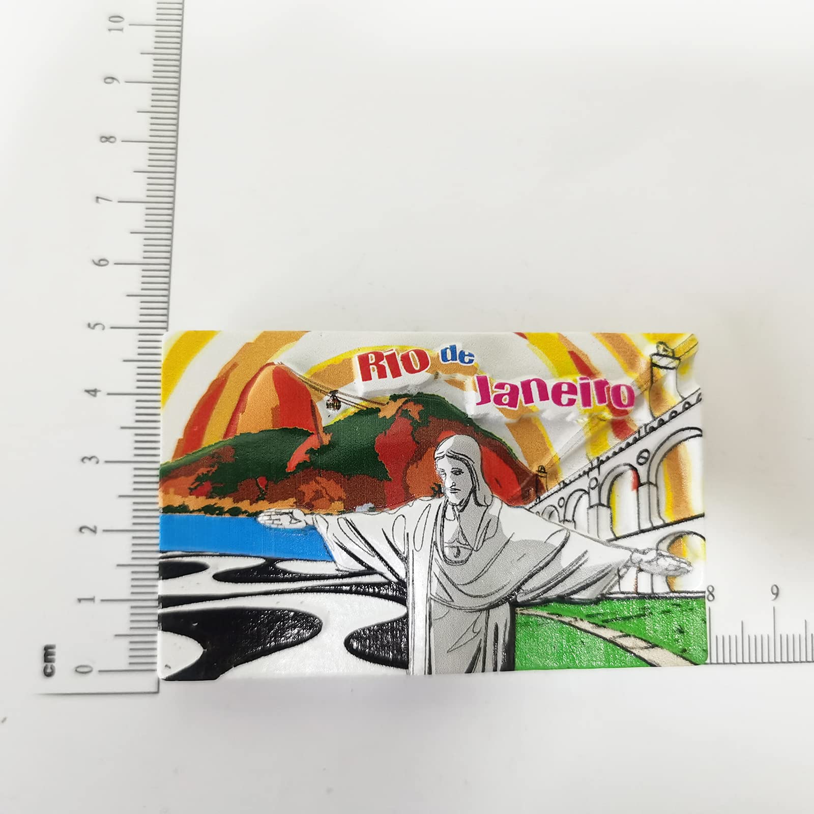 Regalo Viaje Brasil Imán Nevera Cristo Redentor Río - Recuerdo De Brasil En 3D Carrito Restaurante Con Ruedas Regalo Viaje Brasil Imán Nevera Cristo Redentor Río - Recuerdo De Brasil En 3D Carrito Restaurante Con Ruedas