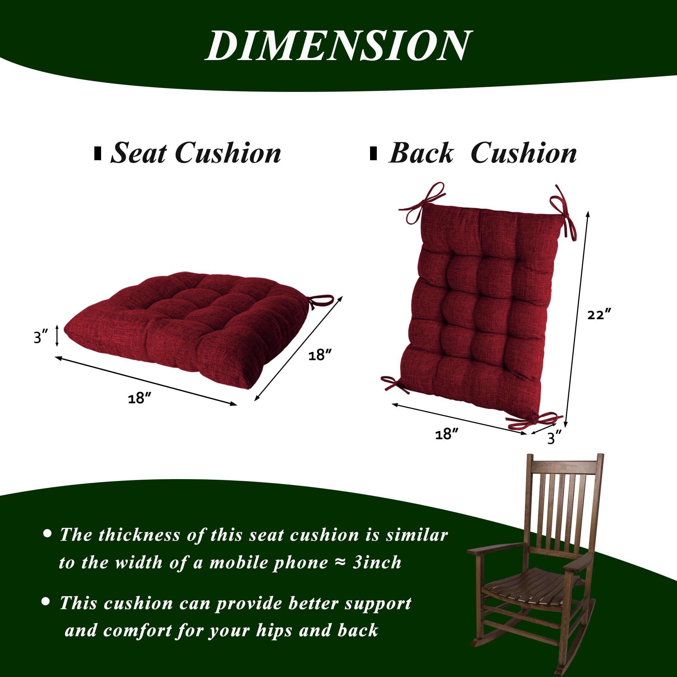 Coussins épais d'assise et de dossier haut extra large