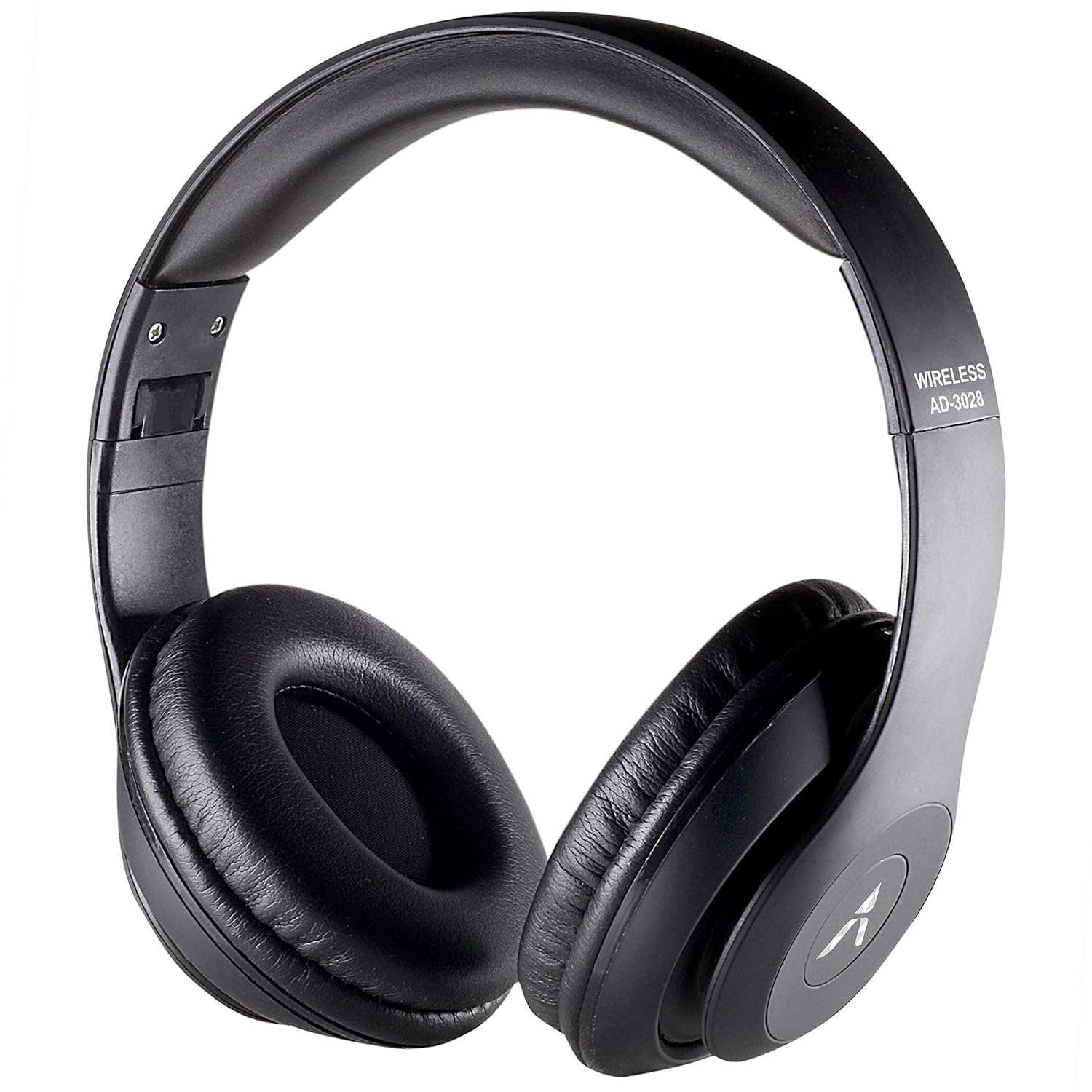 Adcom Shuffle On-Ear Wireless Bluetooth Headphones with Built-in Mic, Deep Bass & Passive Noise Cancellation (Black)-image-4
