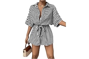 Black and White Striped Jumpsuit: Effortless Summer Style