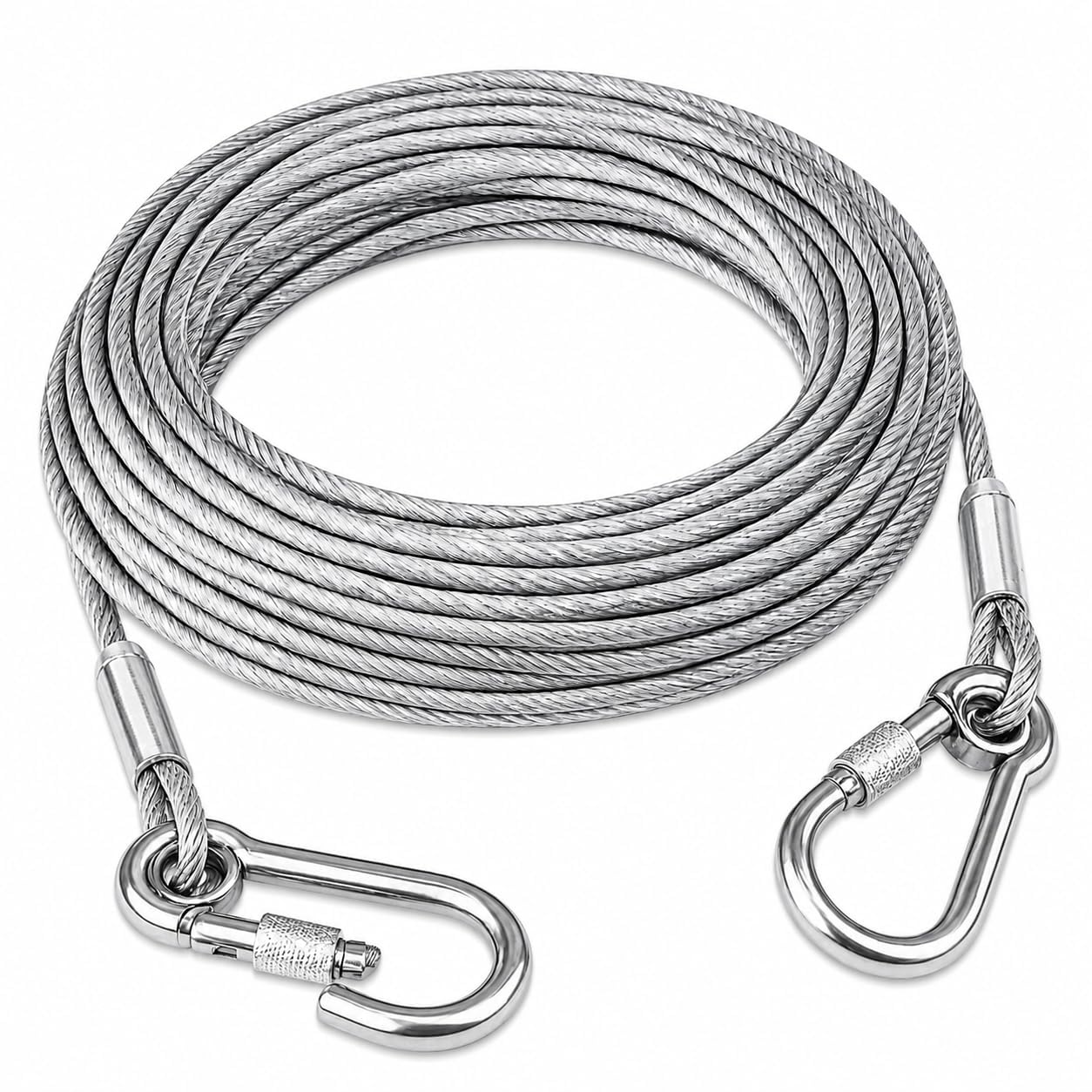 Heavy Duty Clothes Drying Rope (5 Meter) with Hooks – Strong Stainless Steel Clothesline for Balcony, Travel, Camping & Home Use – Rust Resistant Silver Line-image-21