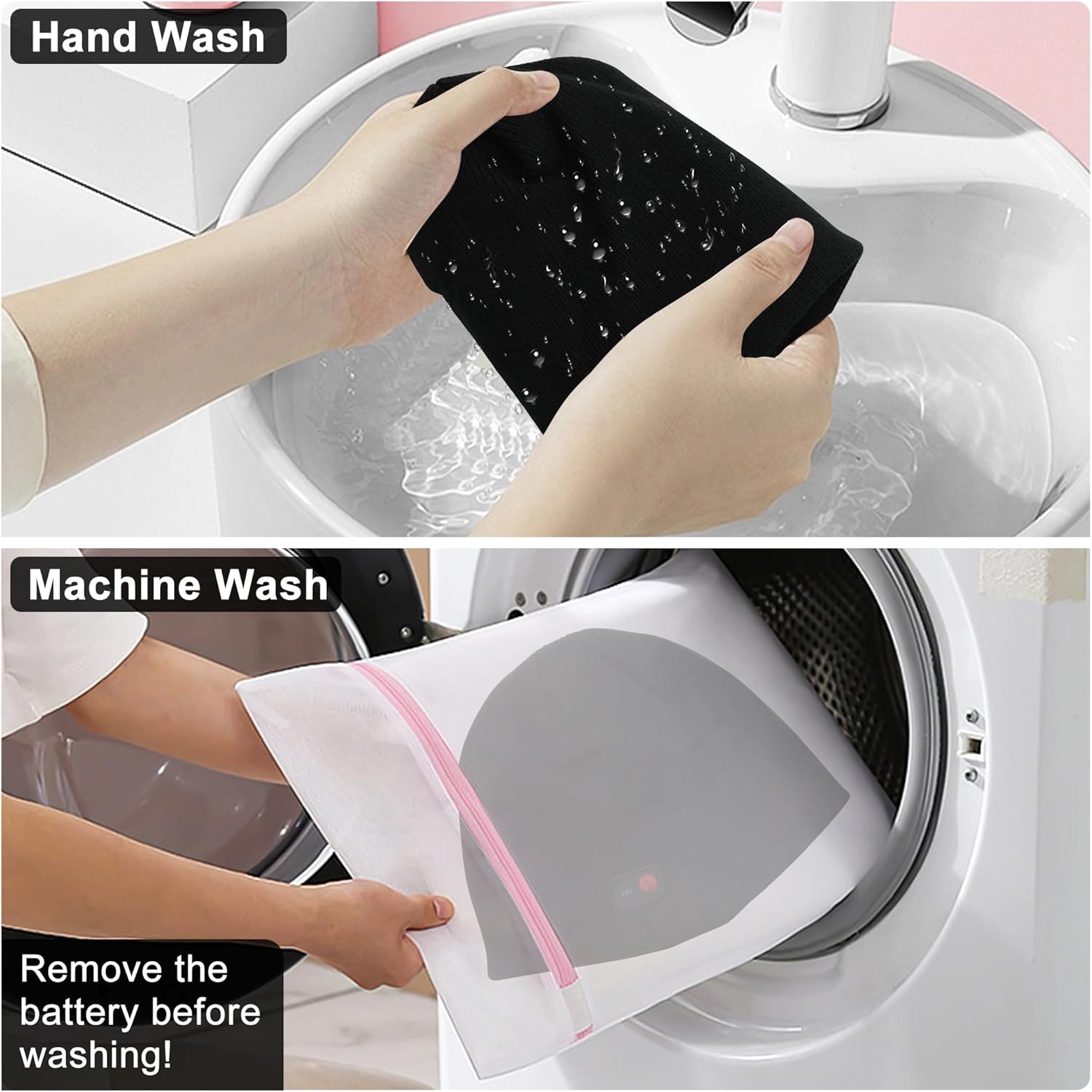 SVPRO Heated Beanie Hat Men Women Rechargeable Battery Heated Electric Knit Cap - Image 8