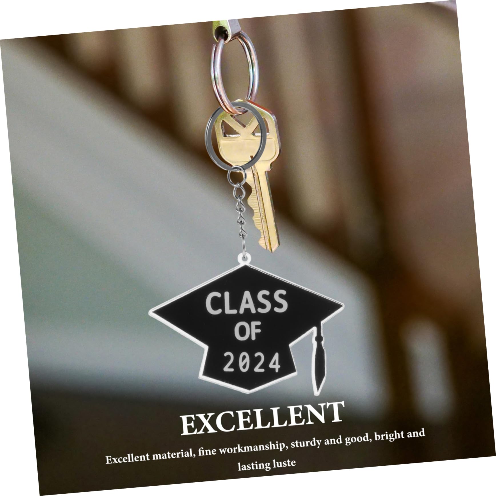 33piezas Llavero De Graduación De Diseño Creativo y Práctico Para Fiestas De Graduación Accesorios Para Estudiantes Memorables y Decoración De Llaves