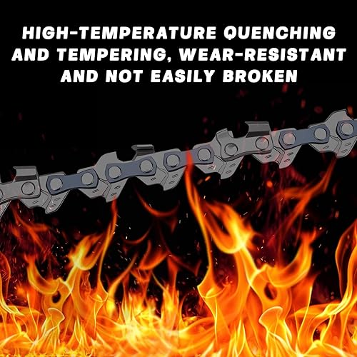 Miniatura 5 de O-CONN Paquete de 4 cadenas de motosierra de 10 pulgadas, paso LP de 38 pulgadas, calibre 043 pulgadas, 40 eslabones de transmisión para Ryobi,