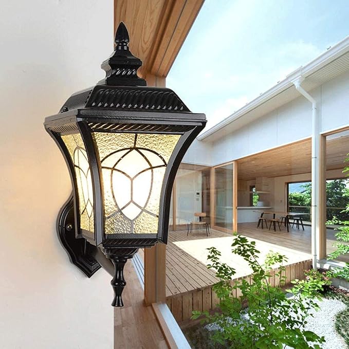 NZDY Wall Light Waterproof Aluminum Exterior Mediterranean Simple Wall Apply Humidity Lantern Classic European Landscape Rainproof Wall Lamps Wall Lamp photo 2