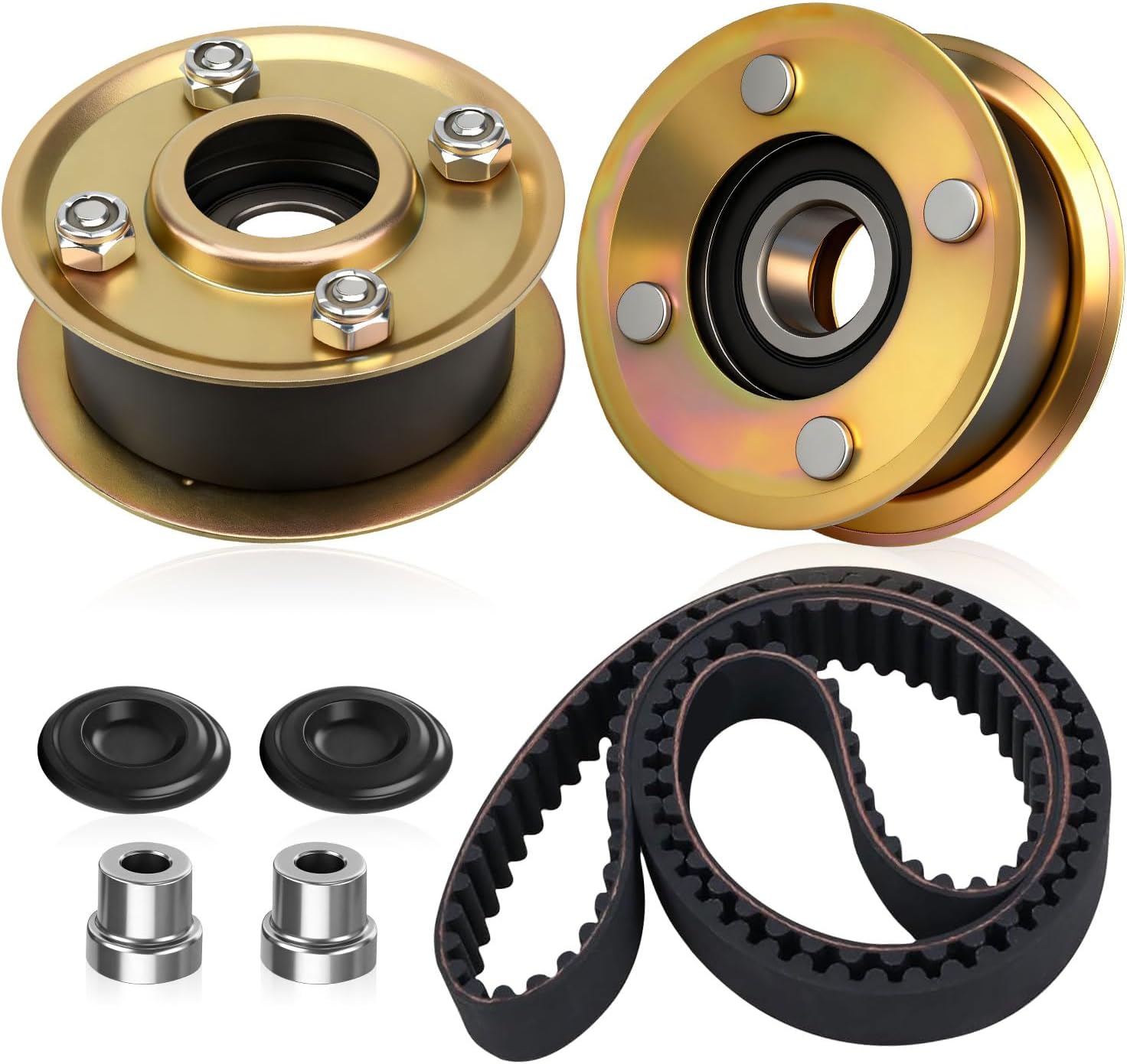 2x 131-4529 125-2532 Pulley & 1x 120-3335 Belt-Synchronous, for Toro 30" Timemaster Turfmaster Lawnmower 131-4509, 131-4506, 125-2532,120-3335, 1203335, 265-610 Fits 20199, 21200, 22200, ECKA30