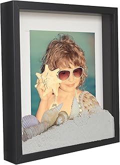 – Shadow Box Frame 11x11x1inch, Square, Black, Display 3D Frame Picture with Mount 8x8 Plexiglass for Filling, for Objects, Photos, Souvenirs, for Crafts,Baby Items, dried Flowers