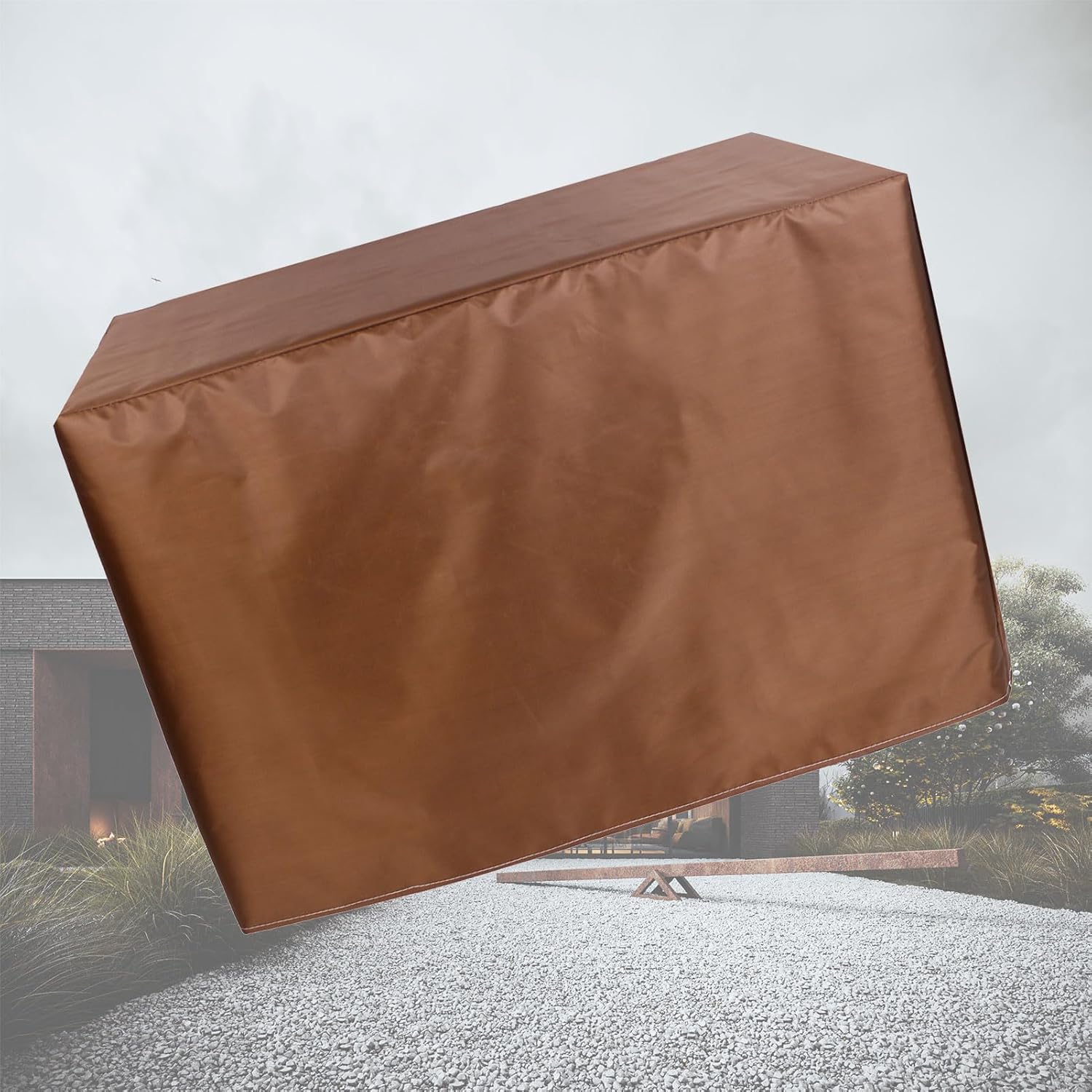 Large Garden Furniture Protector Covers Waterproof 48" L x 24" W x 28" H, Patio Furniture Covers Waterproof Heavy Duty, Outdoor Furniture Set Cover Rectangular for Lawn, Deck, Backyard
