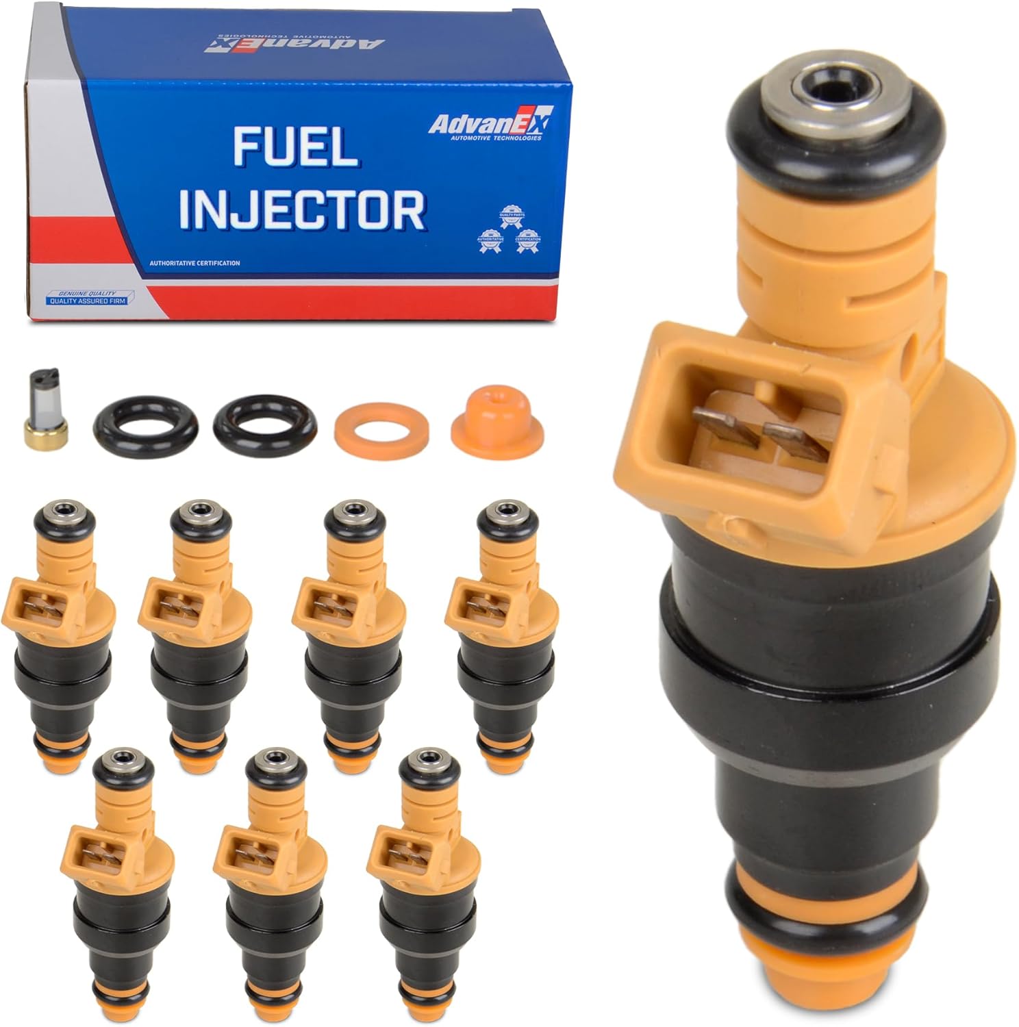 0280150943 8PCS Fuel Injectors Compatible with E-150/E-250/E-350/F-150/F-250/F-350/Mustang Navigator Grand Marquis Replace 0280150939 0280150909 FJ713