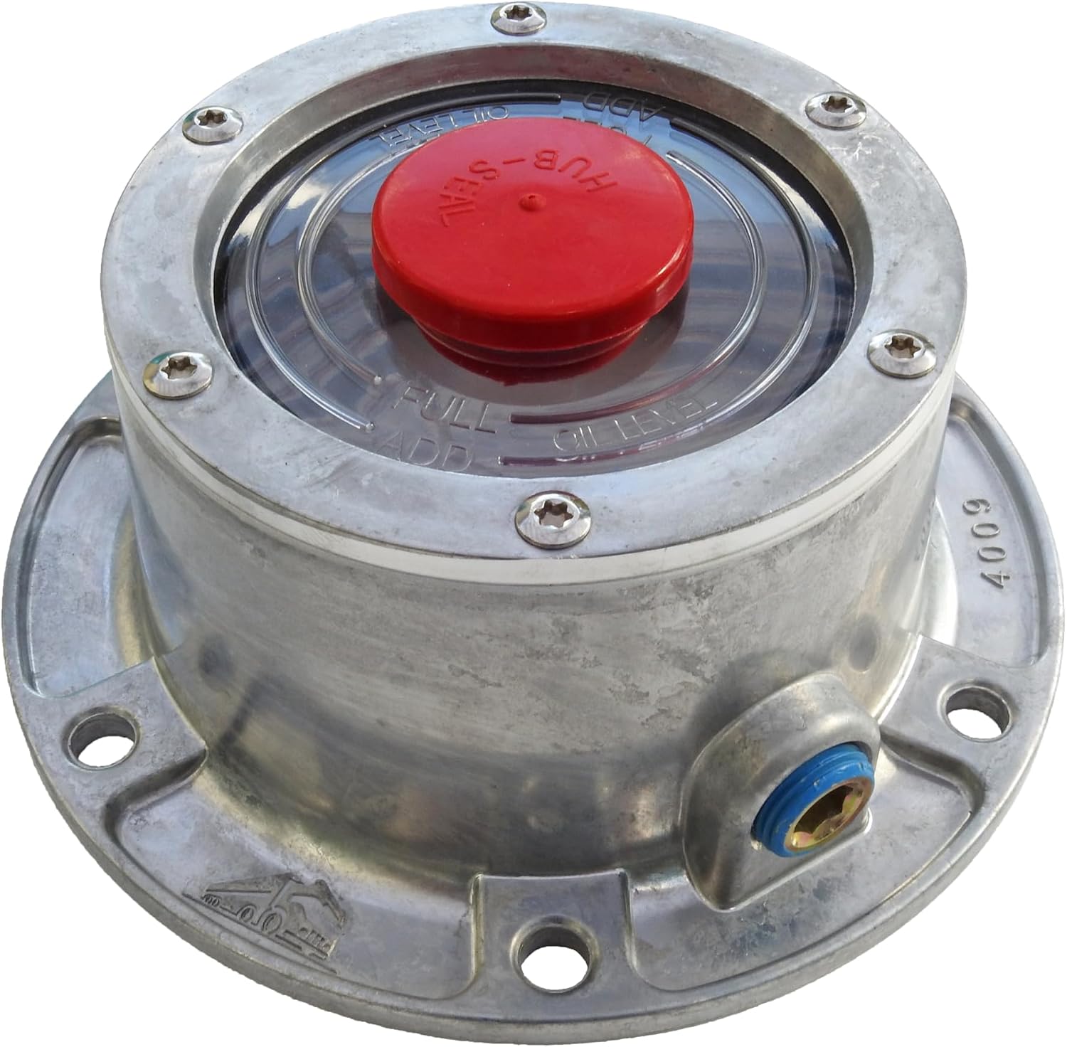 Standard Aluminum Trailer Hub Cap Replacement Kit for 343-4009 with Gasket and Mounting Bolts