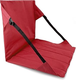 TaktZeit Camping Cushion with Backrest Portable Stadium Seat Cushion for Sporting Events and Outdoor Activities