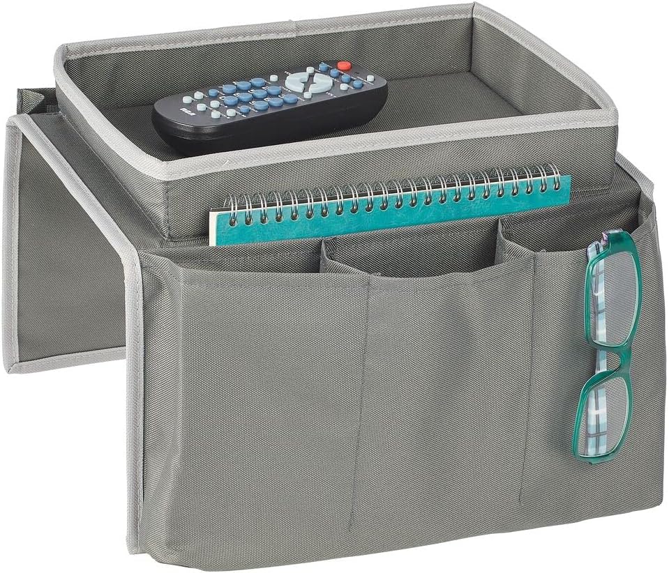 mDesign Arm Rest Sofa Storage Organizer Caddy Pocket Slim