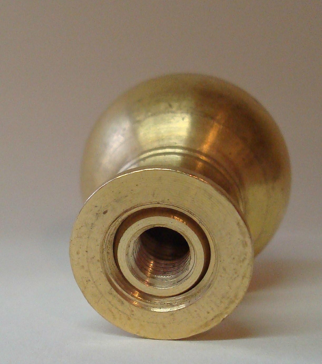 B&P Lamp® 1" Ball Finial, Tapped 1/8F for 1/8 IPS, Unfinished