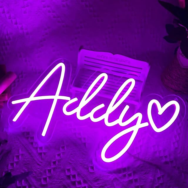 Custom LED Neon Signs, Large Neon Lights Sign for Bedroom Wedding Birthday Party Home Décor Personalized Custom Neon Signs Bar Salon Cafe Shop Logo (15-55", 1-3Line Text)
