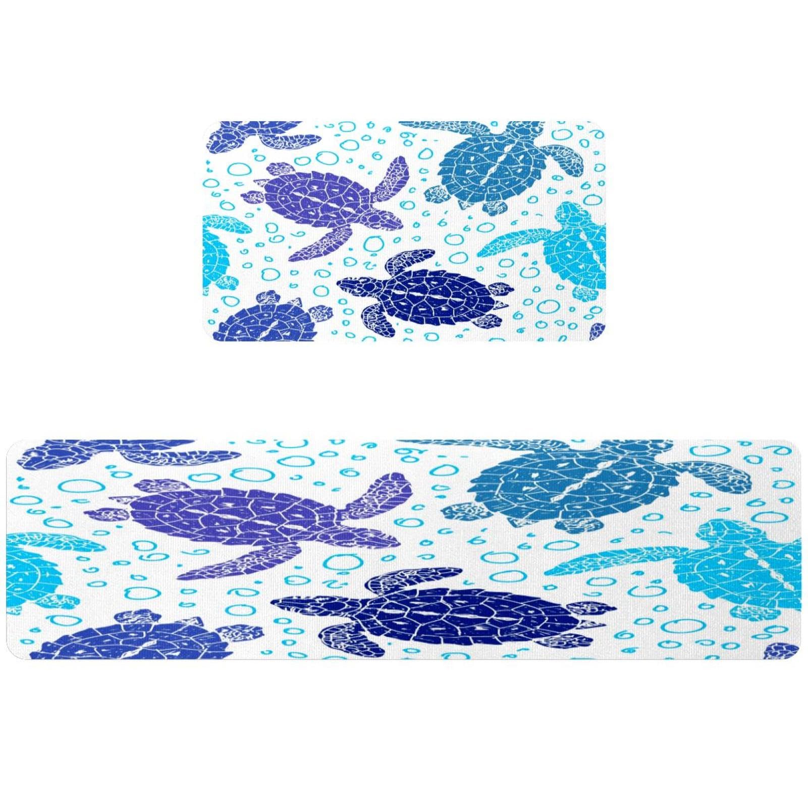 Tapete de cocina lavable alfombra antideslizante absorbente cuarto de lavado 2 uds