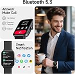 Smart Watch for Men Women (Answer/Make Call), Alexa Smartwatch Compatible with Android iOS, Fitness Tracker with Heart Rate SpO2 Sleep Monitor, 1.8'' HD DIY Dial Waterproof Watch with Bluetooth Call