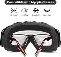 Vista 6 de Casco y máscara de Airsoft, máscara de cara completa con gafas desmontables, casco negro de paintball con soporte NVG y riel lateral, equipo táctico