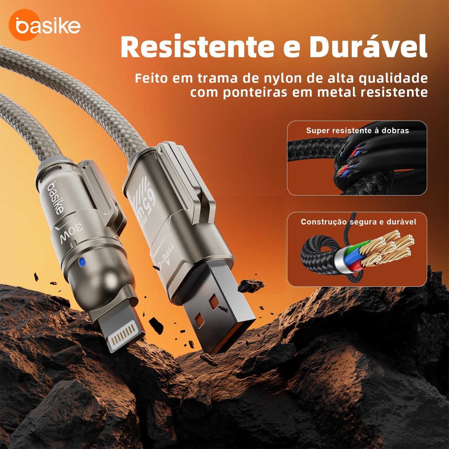 Basike Cabo USB-C 4 em 1 Review: Testado 7 dias para dispositivos