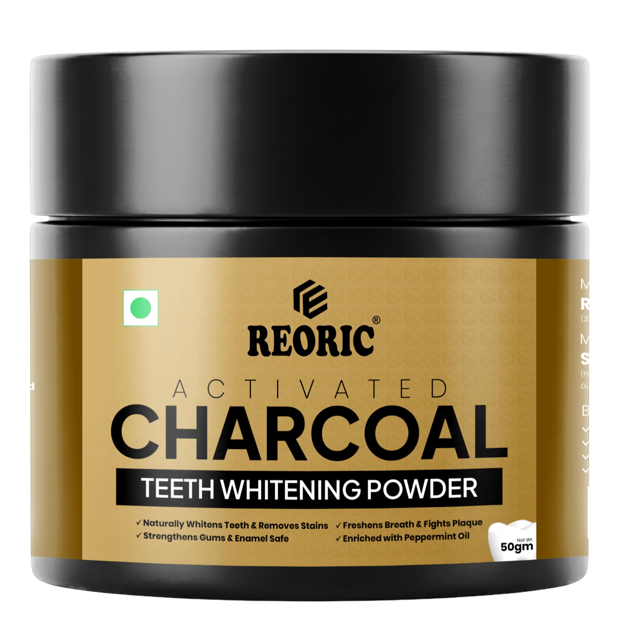 Activated Charcoal Powder for Teeth Cleaning & Oral Care - Deep Cleansing & Stain Removal Powder - Natural Surface Stain Polish for Fresh Breath - 50g-image-6