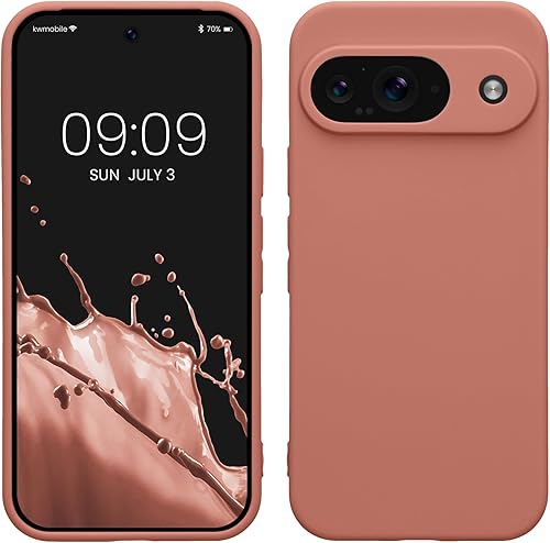 Miniatura 166 de kwmobile Funda compatible con Google Pixel 9 Pro - Funda protectora delgada de TPU para teléfono - Acabado mate suave - Negro mate NEGRO MATE,Piedra