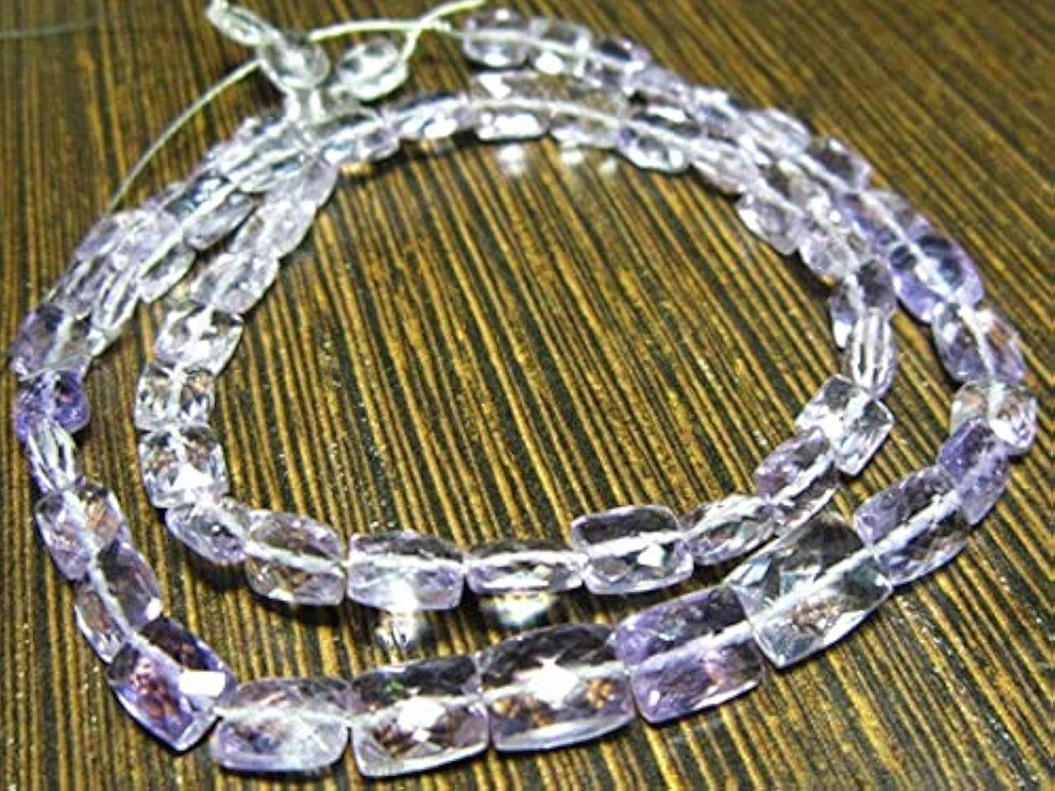 Améthyste rose LKBEADS en briolettes coussin, douceur et sérénité minérale