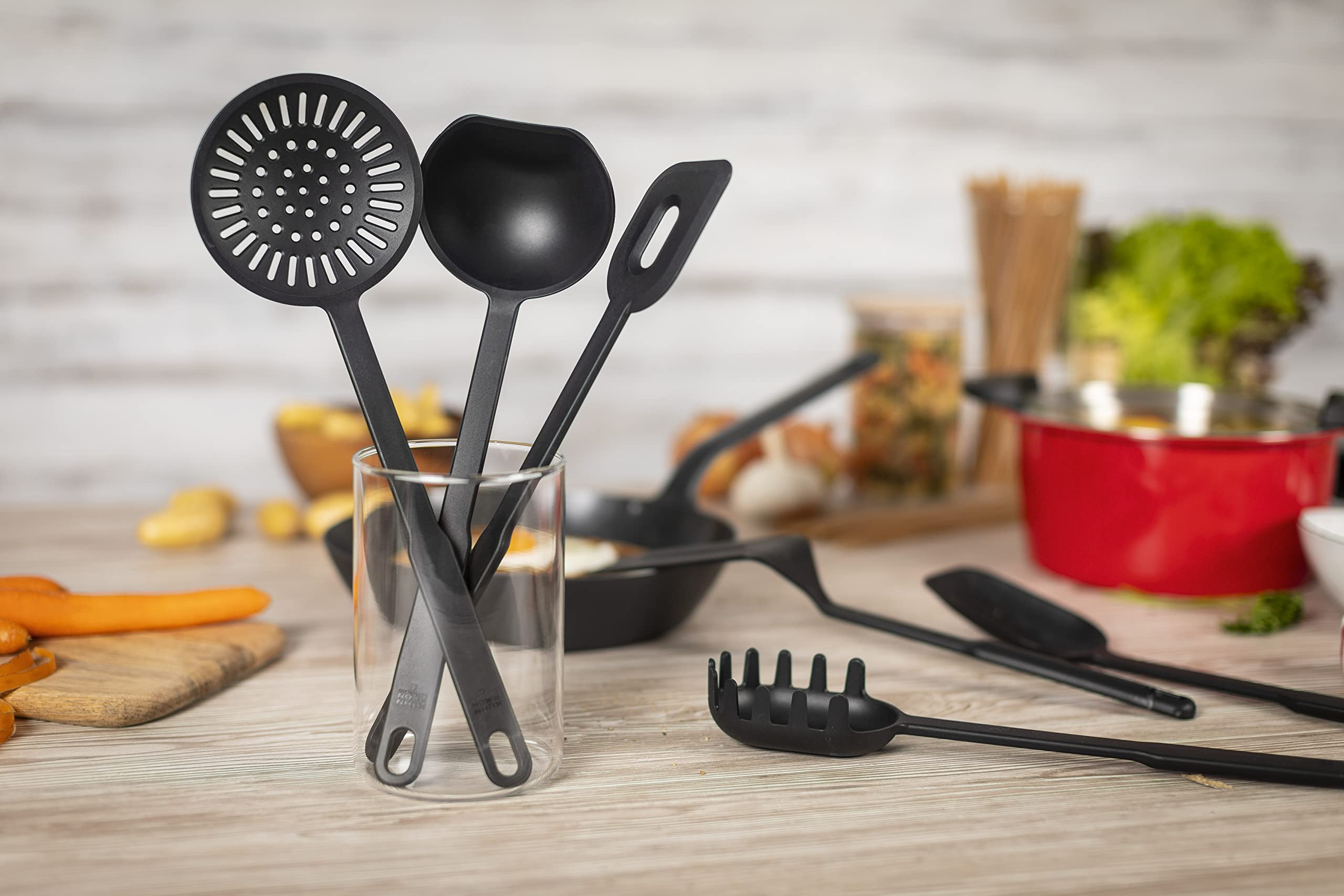 Amazon.co.jp: KUHN RIKON スイス製キッチン用品6個セット ブラック