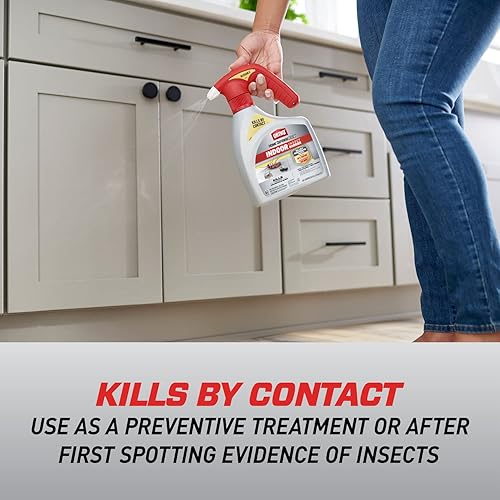 Miniatura 7 de Ortho Home Defense Max - Barrera de insectos de interior para controlar hormigas, arañas y más con pulverizador Quickhand alimentado por batería,