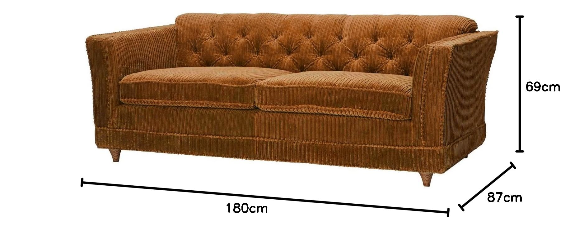 Amazon.co.jp: ACME Furniture LAKEWOOD SOFA(MT) - W1800 ソファ 