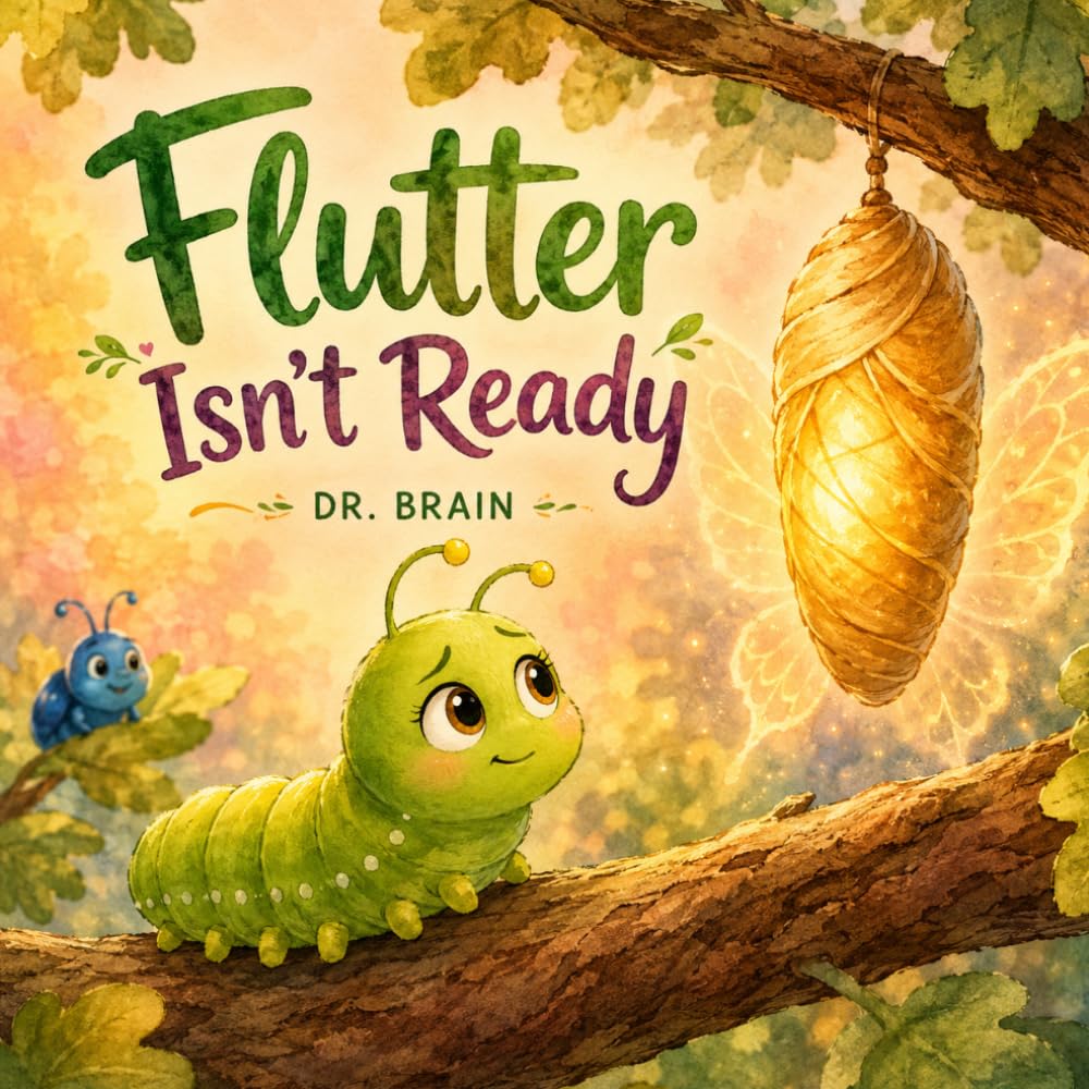 Flutter Isn't Ready: A Children's Picture Book About Courage, Change and Being Brave Enough to Grow (Ages Baby-8) (Brave Flutter)