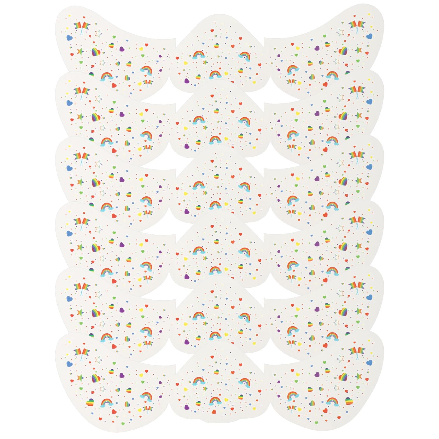 Lyreh 6pcs Face Glitter Freckle Stickers