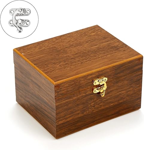 Miniatura 3 de METALLIXITY Cierre de gancho (1.654in x 1.457in), 5 piezas, brazo oscilante de metal - para cajón de cocina en casa, tono plateado