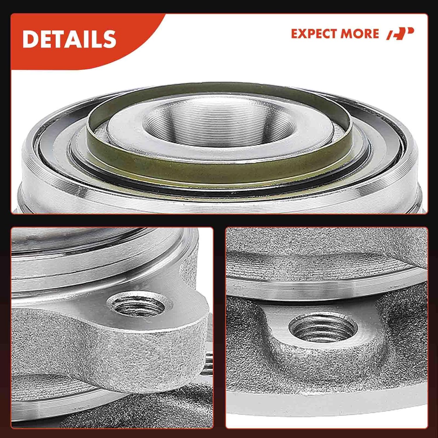 A-Premium 2 x [36 Splines CV Axle] Front Wheel Bearing and Hub Assembly Compatible with Volvo XC90 2003 2004 2005 2006 2007