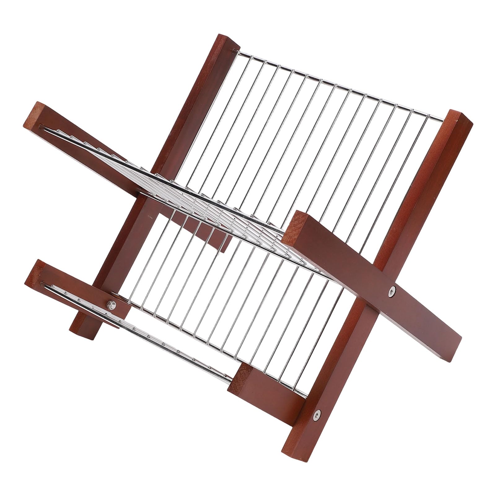 SIXRUN Escurridor de Platos para Encimera de Cocina, Escurridor de Platos de Acero Inoxidable sobre el Fregadero de 2 Niveles Que Ahorra Espacio para Tazones, y Palillos