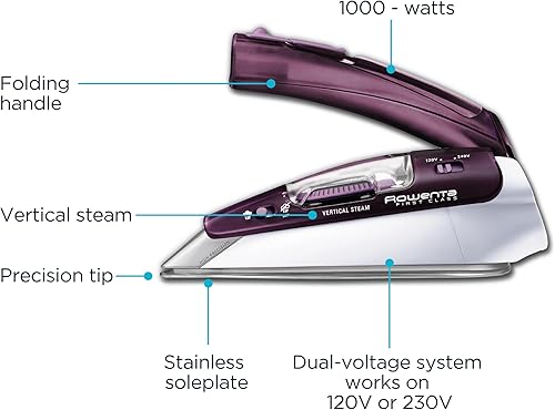 Miniatura 2 de RowentaKrups - Plancha de vapor de alto rendimiento para viaje DA1560