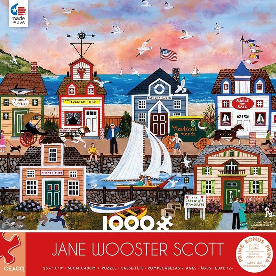 新品未開封 jane wooster scott 1000ピース　ジクソーパズル Amazon.com: Ceaco - Jane Wooster Scott - Joyful Perfection