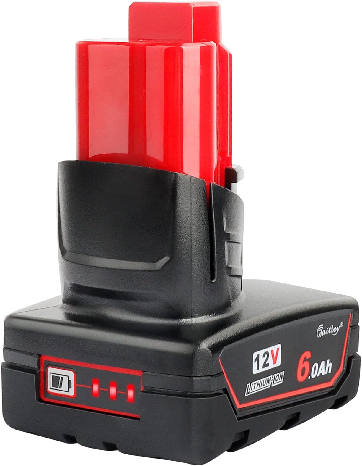 M12 12V 6Ah Replacement Battery for Milwaukee M12 Li-ion Battery 48-11-2411 48-11-2440 48-11-2402 Tools