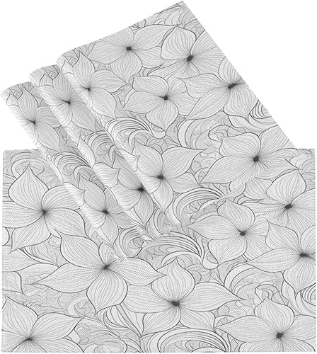 Miniatura 3 de Manteles individuales extra grandes con patrón geométrico plano personalizado para mesa de comedor, manteles individuales acolchados reversibles,